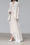 marc le bihan stitching kimono jacket 2201-E21 OFF WHITE
